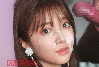 Tamura Hono - cum on face
