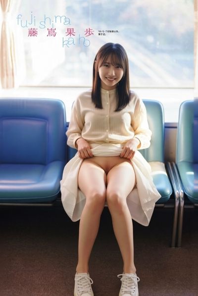 Fujishima Kaho - shows pussy